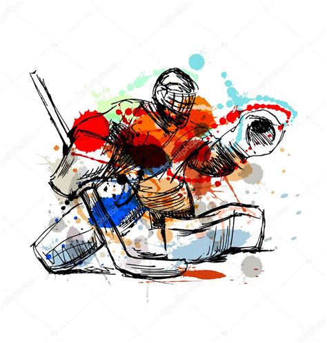 Hockey Goalie Vector