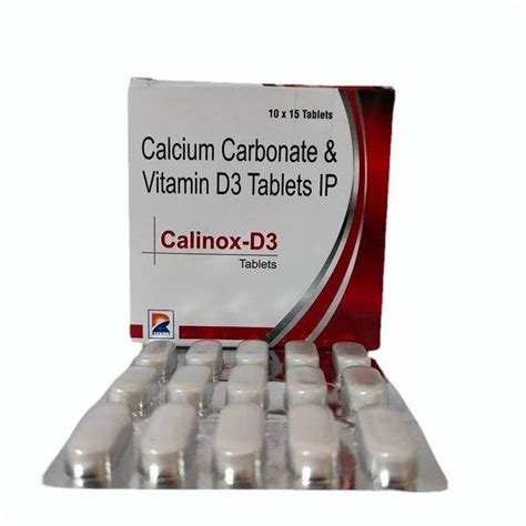 Calcium Carbonate Vitamin D Tablets Ip At Rs Box Calcium And