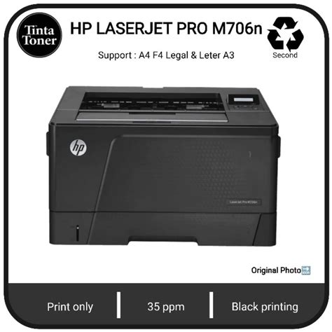 Jual Printer A3 Hp Laserjet Pro M706n toner full hitam putih | Shopee ...