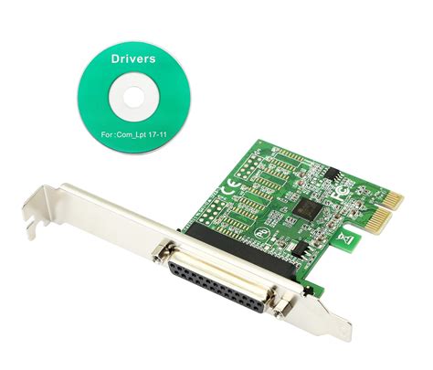 Buy CERRXIAN 1 Port Parallel LPT PCI-E x1 Expansion Card PCI Express to DB25 PCIE Host ...