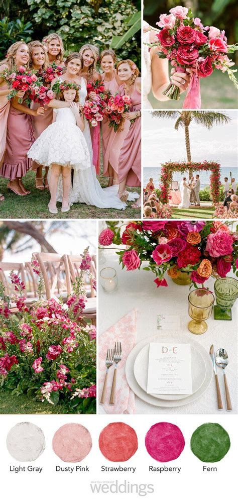 50 Tried And True Wedding Color Schemes To Inspire Your Own Pink