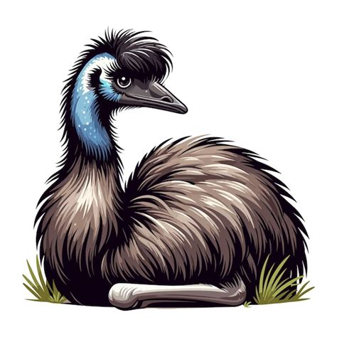 Cute Emu Vector Illustration De Dessin Anim Vecteur Premium G N R