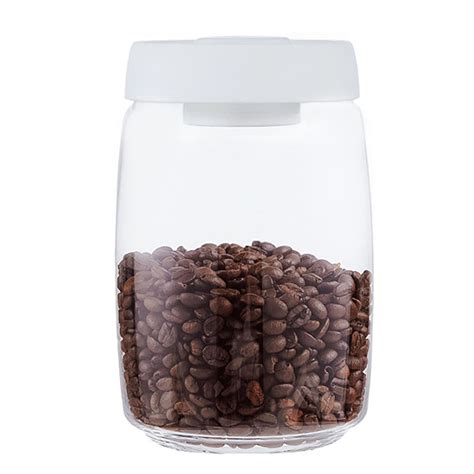 Vacuum Canister Glass Airtight Seal Food Jar Coffee Beans Storage