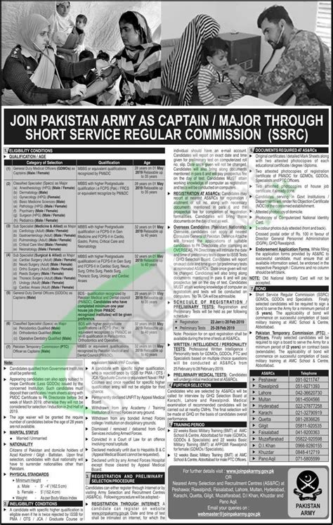 Join Pakistan Army Through Short Service Regular Commission Ssrc