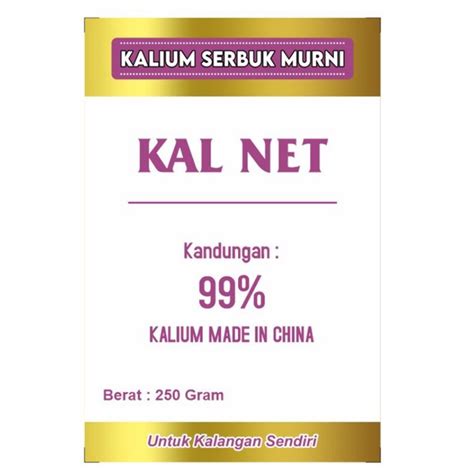 Jual Pupuk Kalinet Kalnet Serbuk Kalium Bukan Cair Gram Pupuk