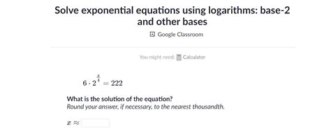 Solve Exponential Equations Using Logarithms Studyx