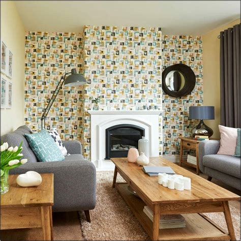 Yellow Living Room Blue Accent Wall Living Room Home Decorating