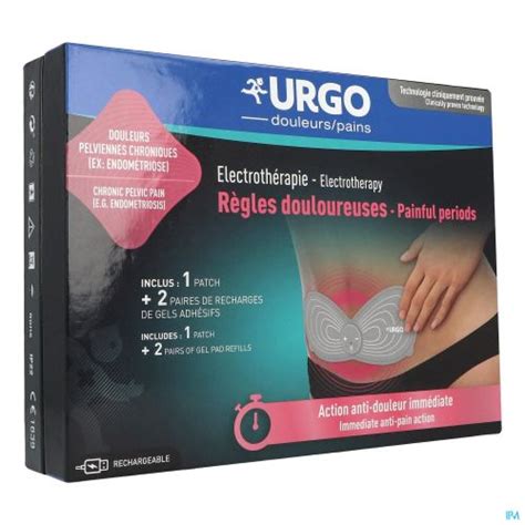 Urgo Patch d Electrothérapie Règles Douloureuses Rechargeable 1 pièce