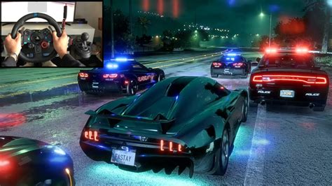 Nfs Heat Police Chase Koenigsegg Regera Logitech G29 Gameplay Youtube