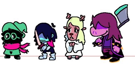 Fun Gang Art Minus Lancer Plus Noelle Rdeltarune