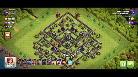 Best Army For Th9 Th9 Attacks Valkyrie Attacks Youtube