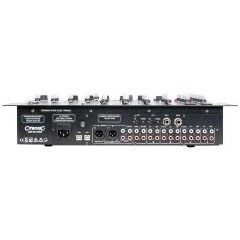 Citronic CDM10 4 MK5 4 Channel USB DJ Mixer 17 Input 19 Rack Mount