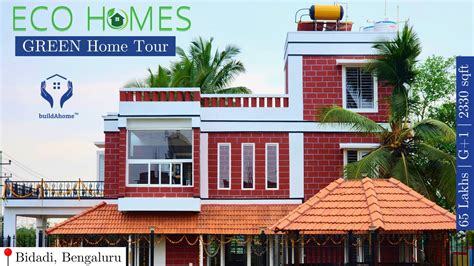 2330 Sq Ft Eco Friendly Dream Home In Bidadi Bangalore Buildahome Mean To Be Green Youtube