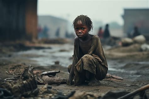 Premium Photo | An Africa Child in Poverty