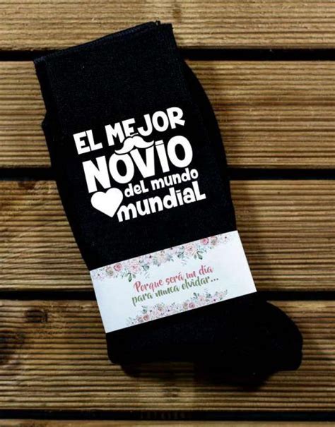 Calcetines Bodas Personalizados Novio Mundo Padrinos De Boda El