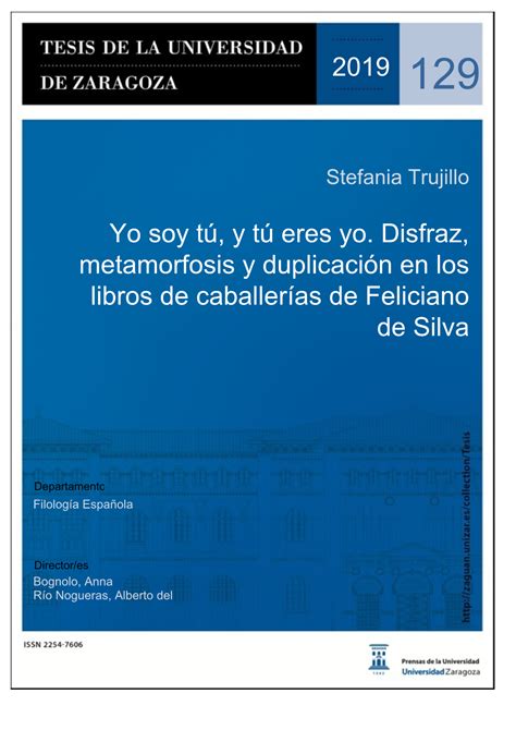 Yo Soy Tú Y Tú Eres Yo Disfraz Metamorfosis Y Duplicación En Los