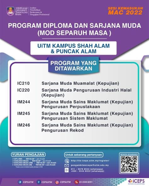 Syarat Kelayakan Degree Uitm Permohonan Kemasukan Ke Program Sarjana