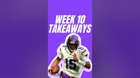 Nfl Week 10 Takeaways Nfl Shorts Youtube