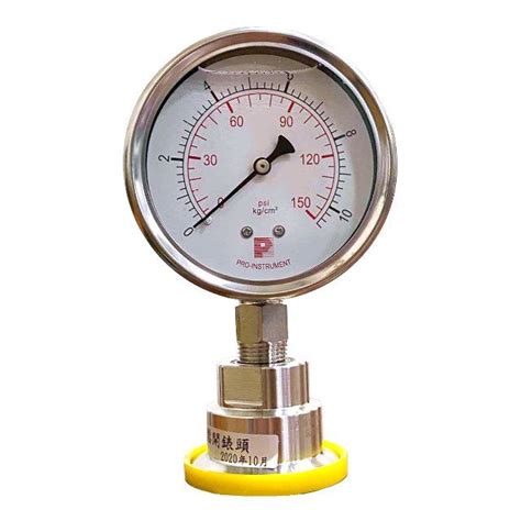 P Series Diaphragm Sealed Pressure Gauge Clamp Type