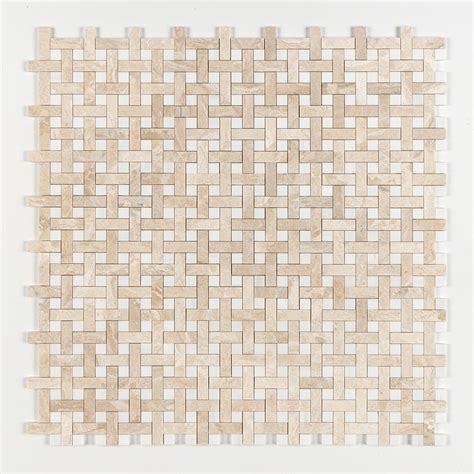 Diana Royal Snow White Multi Finish Basket Weave X Marble Mosaic