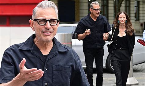 Jeff Goldblum 69 Holds Hands With Wife Emilie Livingston 39 In