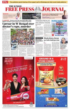 Free Press Journal Mumbai Edition Sun Aug