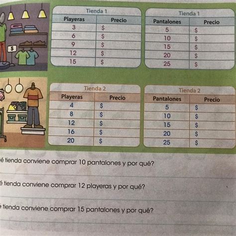 Lee la siguiente situación y completa las tablas Después contesta la