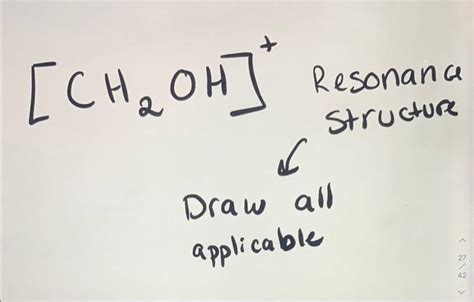 Solved [CH2OH]+Resonance structure Draw all applicable | Chegg.com