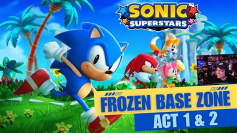 Sonic Superstars Walkthrough Zone Frozen Base Zone Youtube