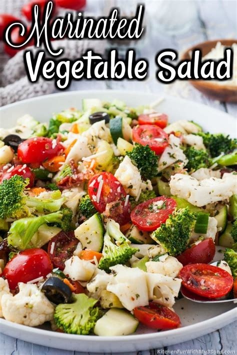 This Marinated Vegetable Salad With Homemade Italian Dressing Makes Eating Healthy A Br