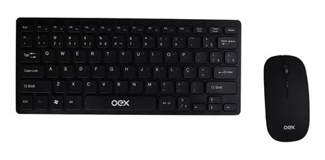 Kit Teclado Mouse Oex Ultra Slim Tm Wireless Preto Mercado Livre