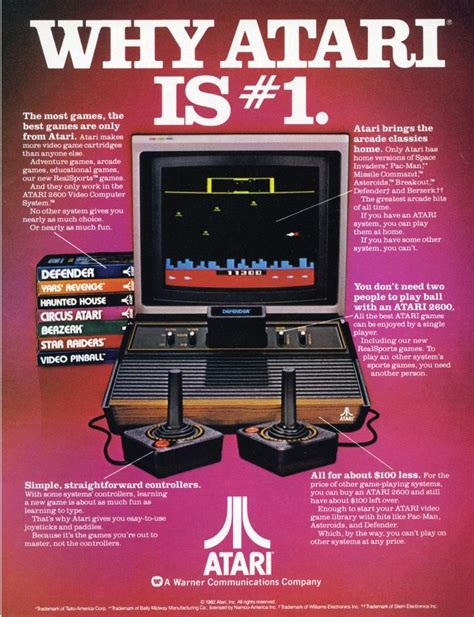 Publicidad Atari Retro Video Games Vintage Toys Vintage Ads