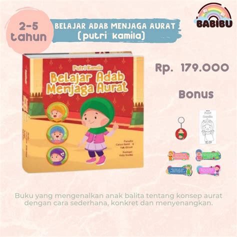 Jual Belajar Adab Menjaga Aurat Putri Kamila Boardbook Sakeena Shopee