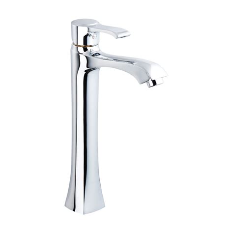 LLAVE TÁMESIS MONOMANDO ALTA PARA LAVABO DE BAÑO 30 CM CROMO PULIDO