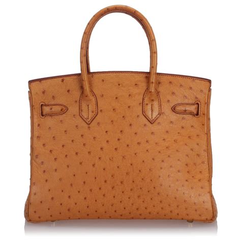 Acapulco Herm S Struzzo Arancione Hermes Birkin Pelle Pelli Esotiche