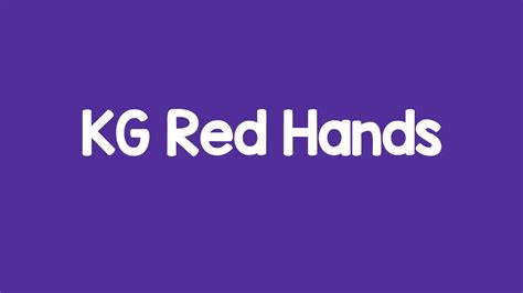 Kg Red Hands Font Free Download