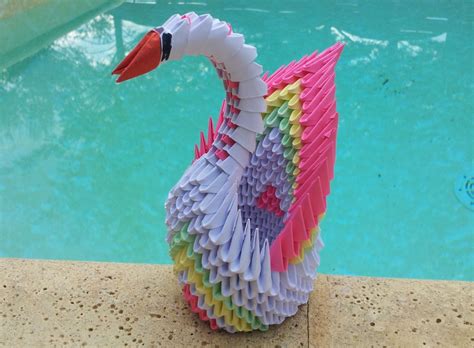 cygne origami 3d Dung - Origami 3D