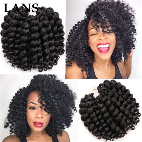 Inch Jumpy Wand Curls Crochet Hair Strands Pcs Jamaican Bounce