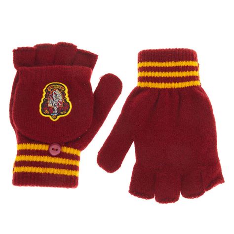 Harry Potter™ Gryffindor Fingerless Gloves With Mitten Flap | Claire's