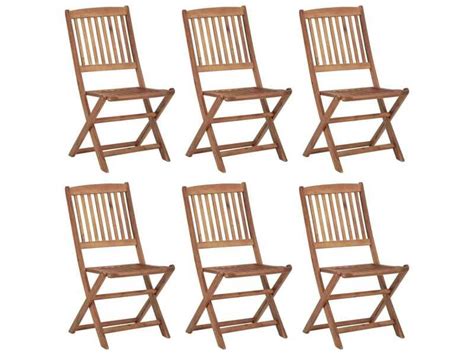 French Days Vidaxl Chaises Pliables De Jardin Pcs Avec Coussins Bois