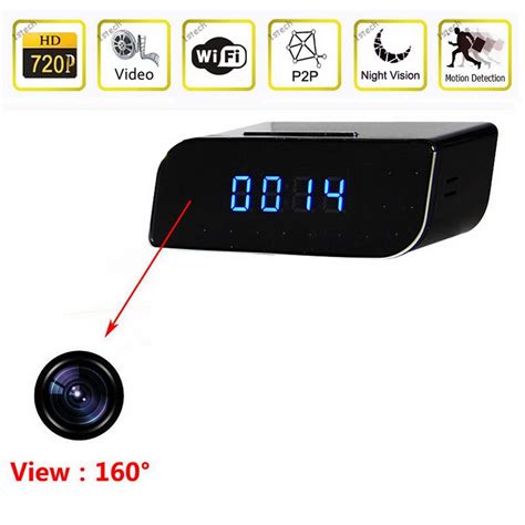 2019 720p Hd Wifi Spy Dvr Hidden Camera Clock Night Vision Detection