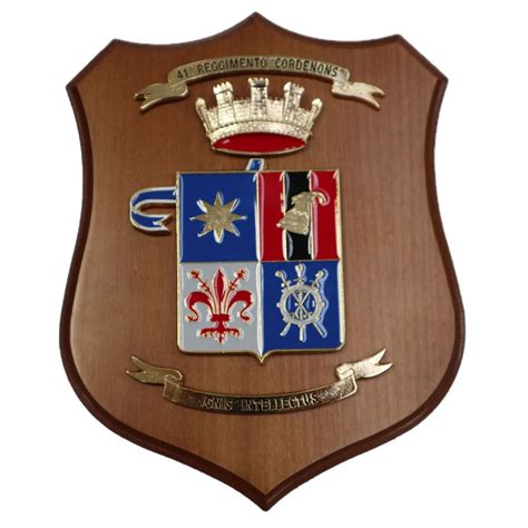 Crest In Metallo Smaltato Legno Cl X Cm Rgt Cordenons