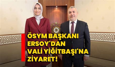 Sym Ba Kan Ersoy Dan Vali Yi Itba Na Ziyaret Afyon Haber Odak