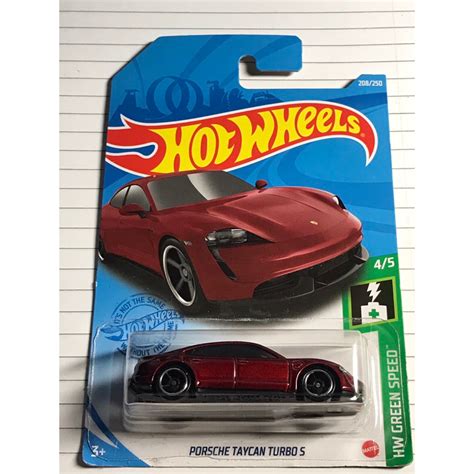 Hot Wheels Porsche Taycan Turbo S Red Shopee Singapore