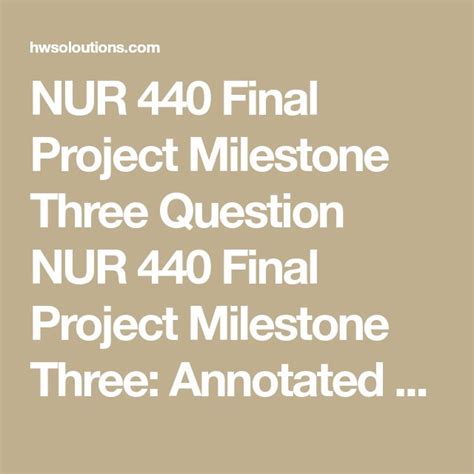 Nur Final Project Milestone Three Question Nur Final Project