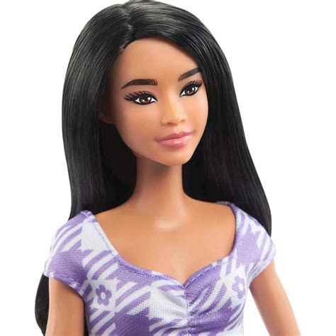 Mu Eca Barbie Fashionistas Cabello Negro Y Cuerpo Alto Hjr