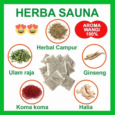 Uncang Herba Sauna Untuk Kurus Buang Toksik Angin Herbs Herbal Foot