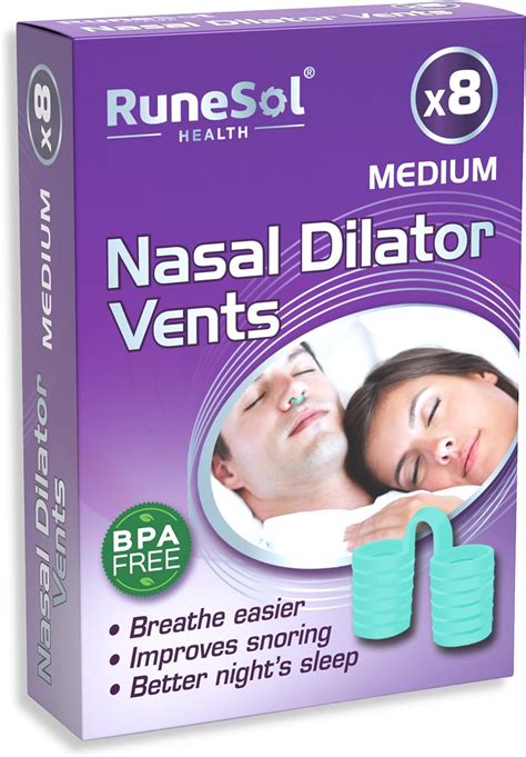 Runesol Vert Dilatateur Nasal Pour Le Soulagement Du Ronflement X8