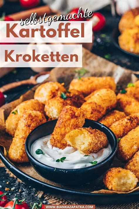 Diese selbstgemachten veganen Kartoffel Kroketten sind von außen