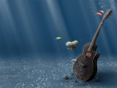 Guitars On Undersea New Full Screen Hd Wallpaper Pxfuel